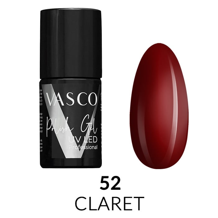 Vasco V52 tamno crveni gel lak
