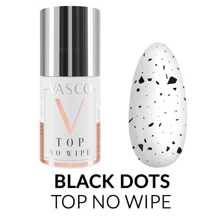 Vasco Top No Wipe Black Dots 6ml